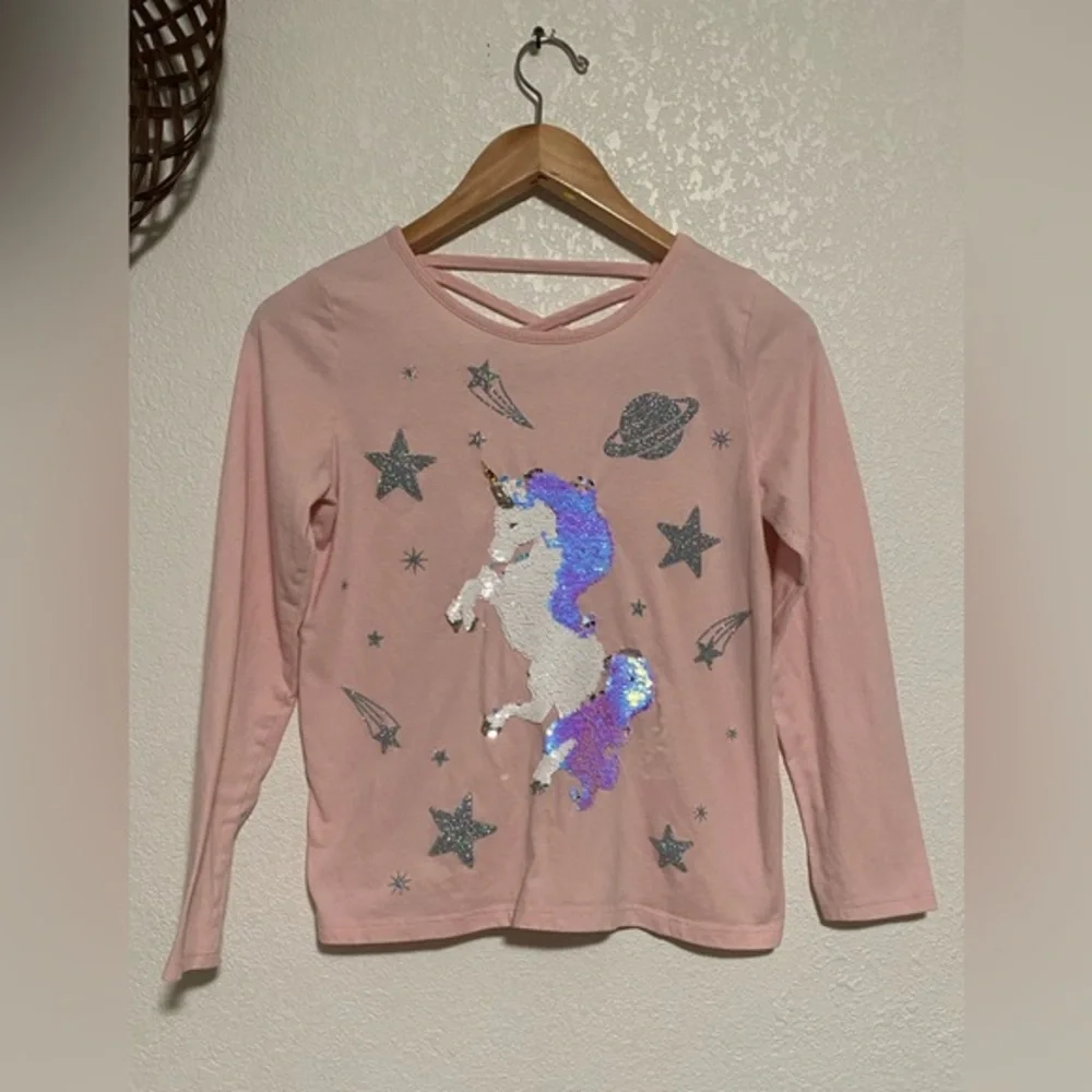 The Children's Place Girls Unicorn Long Sleeve Top Shirt